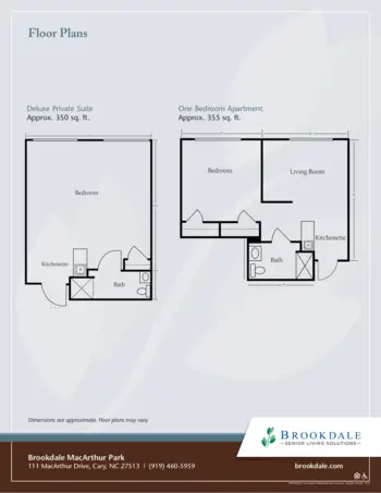 Floorplan of Brookdale Macarthur Park, Assisted Living, Cary, NC 2