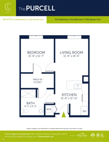 Floorplan of Carrington at Lincolnwood, Assisted Living, Lincolnwood, IL 5