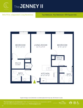 Floorplan of Carrington at Lincolnwood, Assisted Living, Lincolnwood, IL 10