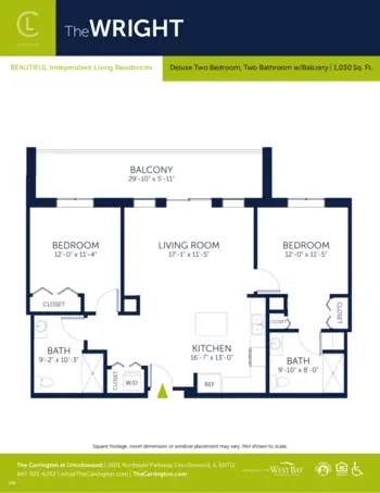 Floorplan of Carrington at Lincolnwood, Assisted Living, Lincolnwood, IL 11