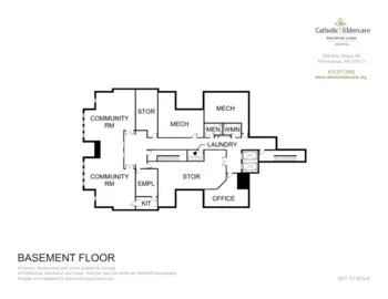 Floorplan of Catholic Eldercare, Assisted Living, Minneapolis, MN 12