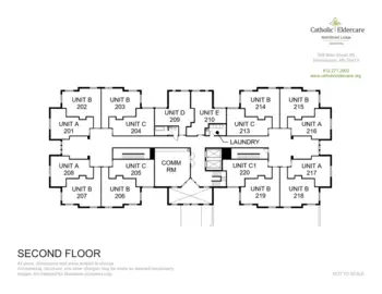 Floorplan of Catholic Eldercare, Assisted Living, Minneapolis, MN 14