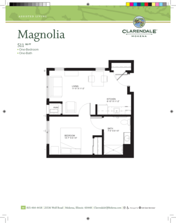 Floorplan of Clarendale of Mokena, Assisted Living, Mokena, IL 4