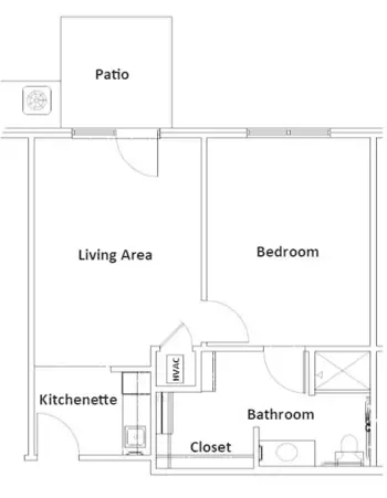 Floorplan of Culpepper Place of Olive Branch, Assisted Living, Olive Branch, MS 1