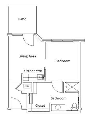 Floorplan of Culpepper Place of Olive Branch, Assisted Living, Olive Branch, MS 3