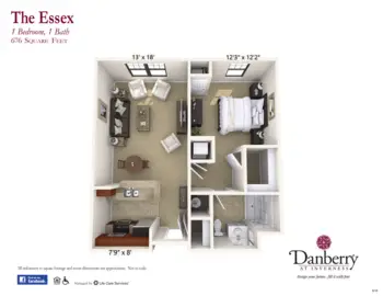 Floorplan of Danberry at Inverness, Assisted Living, Memory Care, Birmingham, AL 2