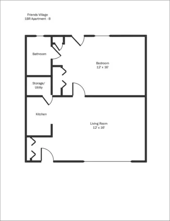 Floorplan of Friends Home and Village, Assisted Living, Newtown, PA 3