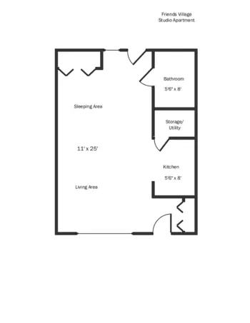 Floorplan of Friends Home and Village, Assisted Living, Newtown, PA 4