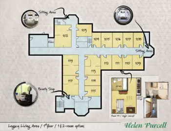 Floorplan of Helen Purcell Home, Assisted Living, Zanesville, OH 5