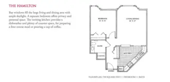 Floorplan of Knutson Place Apartments, Assisted Living, Albert Lea, MN 2