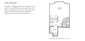 Floorplan of Knutson Place Apartments, Assisted Living, Albert Lea, MN 4