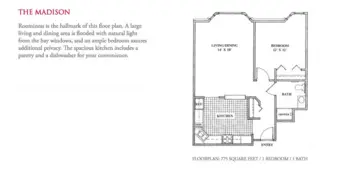 Floorplan of Knutson Place Apartments, Assisted Living, Albert Lea, MN 5