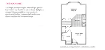 Floorplan of Knutson Place Apartments, Assisted Living, Albert Lea, MN 6