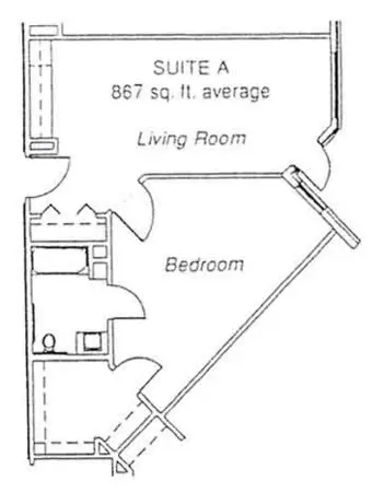Floorplan of Live Oak Village, Assisted Living, Foley, AL 6
