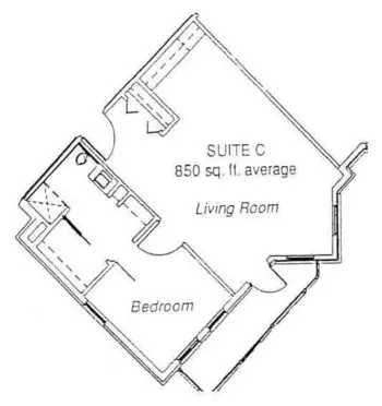 Floorplan of Live Oak Village, Assisted Living, Foley, AL 8