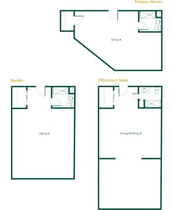 Floorplan of Providence Place of Dover, Assisted Living, Dover, PA 3