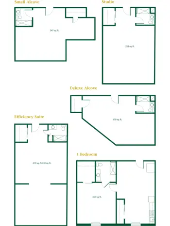 Floorplan of Providence Place of Dover, Assisted Living, Dover, PA 4