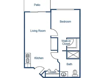 Floorplan of Savannah Commons, Assisted Living, Savannah, GA 5