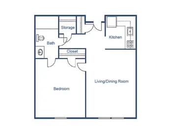 Floorplan of Savannah Commons, Assisted Living, Savannah, GA 8