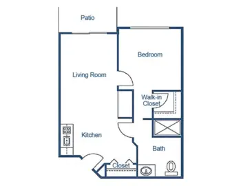 Floorplan of Savannah Commons, Assisted Living, Savannah, GA 13