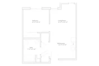 Floorplan of Silver Birch of Michigan City, Assisted Living, Michigan City, IN 1