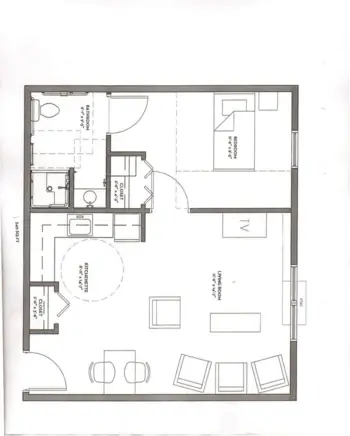 Floorplan of The Gardens at Jefferson, Assisted Living, Jefferson, IA 1