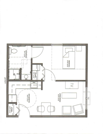 Floorplan of The Gardens at Jefferson, Assisted Living, Jefferson, IA 2