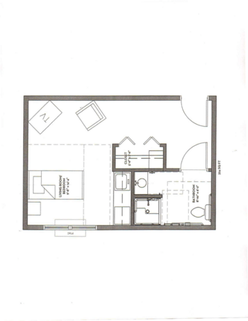 Floorplan of The Gardens at Jefferson, Assisted Living, Jefferson, IA 4