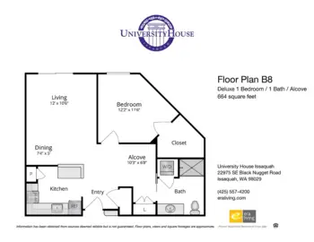 Floorplan of University House at Issaquah, Assisted Living, Issaquah, WA 2