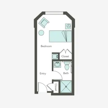 Floorplan of Aegis Living at Callahan House, Assisted Living, Shoreline, WA 2