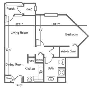 Floorplan of Barrington of Oakley, Assisted Living, Cincinnati, OH 2