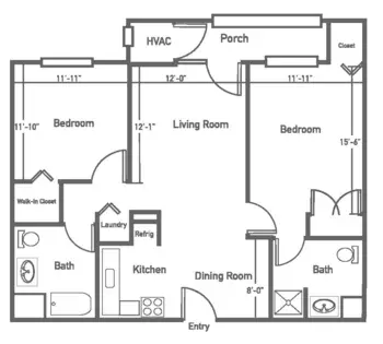Floorplan of Barrington of Oakley, Assisted Living, Cincinnati, OH 4