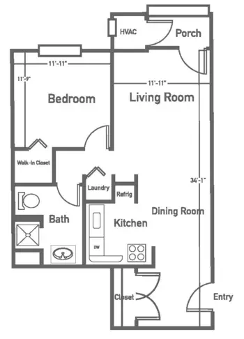 Floorplan of Barrington of Oakley, Assisted Living, Cincinnati, OH 5