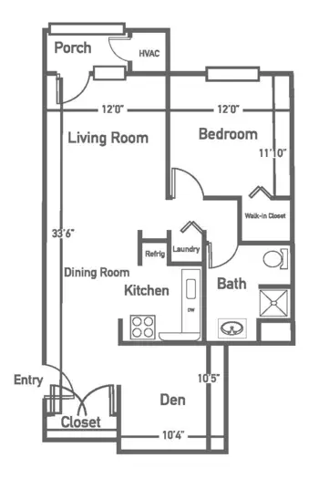 Floorplan of Barrington of Oakley, Assisted Living, Cincinnati, OH 6
