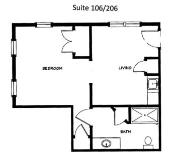 Floorplan of Decatur House, Assisted Living, Sandwich, MA 5