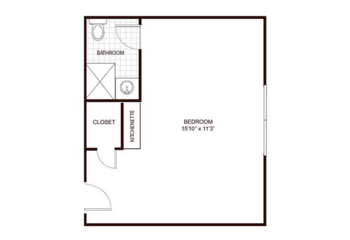 Floorplan of Homeplace of Burlington, Assisted Living, Burlington, NC 3