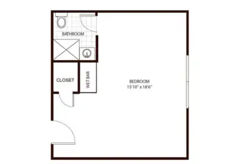 Floorplan of Homeplace of Burlington, Assisted Living, Burlington, NC 4