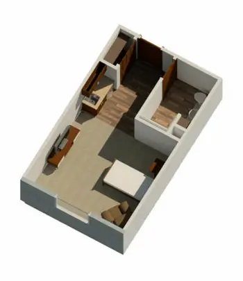 Floorplan of Meridian Acres, Assisted Living, Sanford, MI 3
