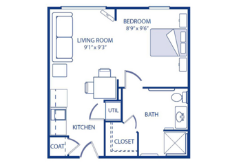 Floorplan of Morningside of Godfrey, Assisted Living, Godfrey, IL 1