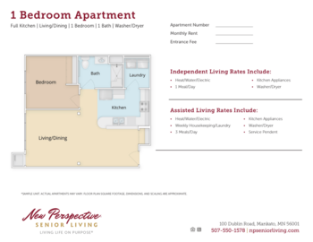 Floorplan of New Perspective Mankato, Assisted Living, Memory Care, Mankato, MN 1