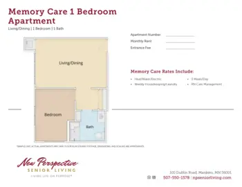 Floorplan of New Perspective Mankato, Assisted Living, Memory Care, Mankato, MN 3