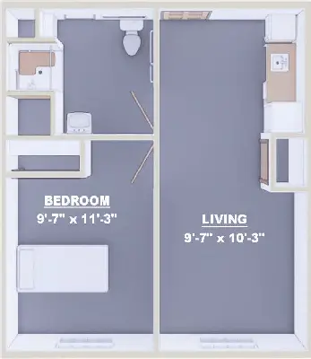 Floorplan of Tallmadge Danbury, Assisted Living, Tallmadge, OH 1