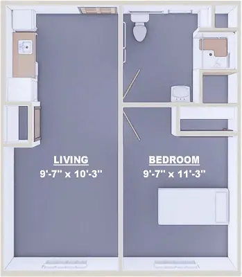 Floorplan of Tallmadge Danbury, Assisted Living, Tallmadge, OH 2