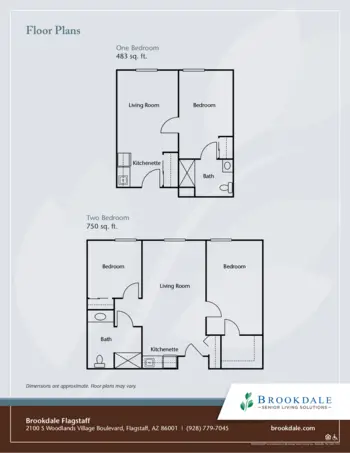 Floorplan of Brookdale Flagstaff, Assisted Living, Flagstaff, AZ 2