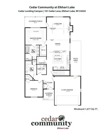 Floorplan of Cedar community, Assisted Living, West Bend, WI 3