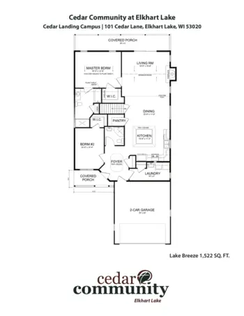 Floorplan of Cedar community, Assisted Living, West Bend, WI 4