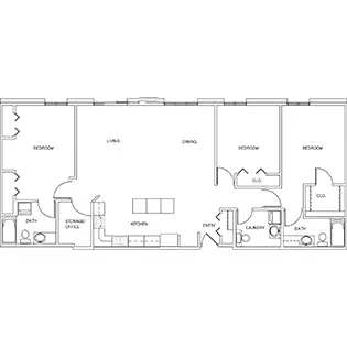 Floorplan of Cedar community, Assisted Living, West Bend, WI 6