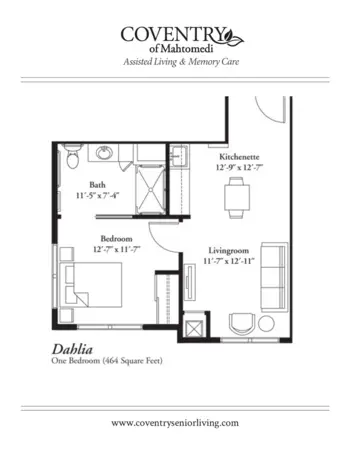 Floorplan of Coventry of Mahtomedi Memory Care, Assisted Living, Memory Care, Mahtomedi, MN 2