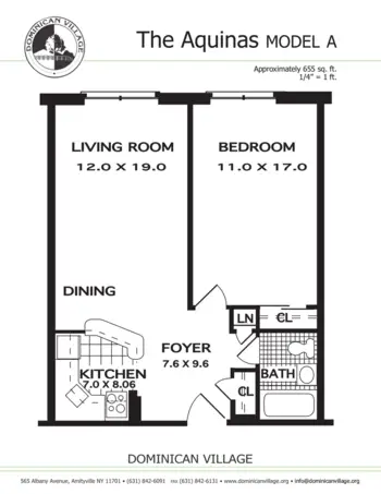 Floorplan of Dominican Village, Assisted Living, Amityville, NY 3