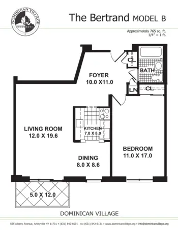 Floorplan of Dominican Village, Assisted Living, Amityville, NY 4